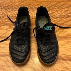 Unisex Nike TiempoX indoor soccer shoes.